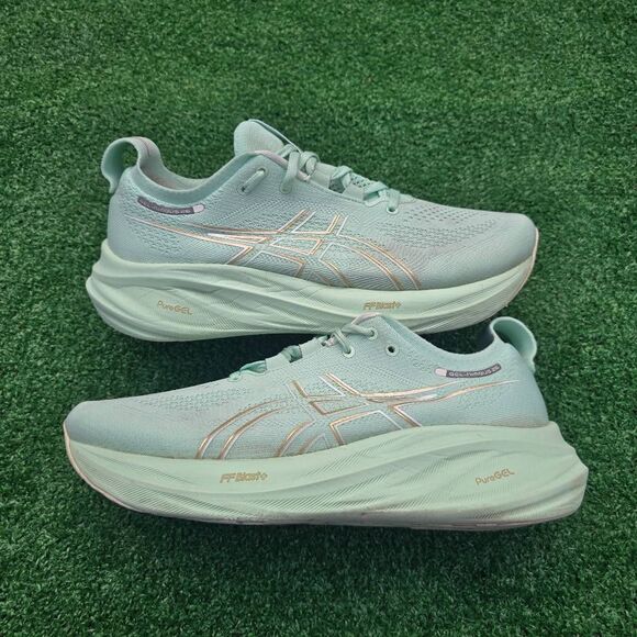 Asics Shoes - ASICS GEL-Nimbus 26 Mint Tint Gold - Women's Runnig shoes Size 10.5 Wide